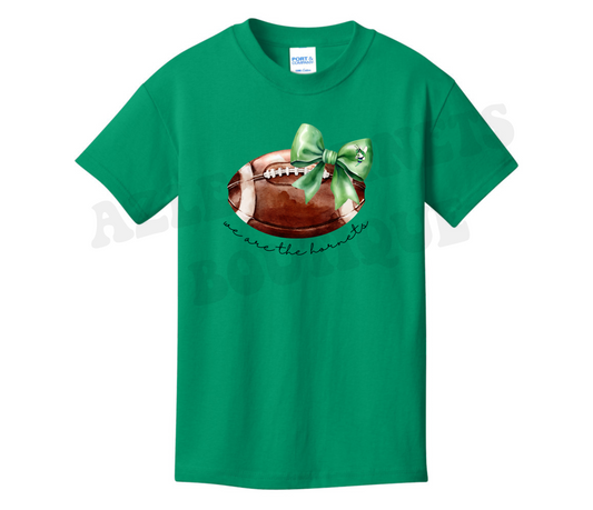 Youth Bow Football We are the Hornets Shirt