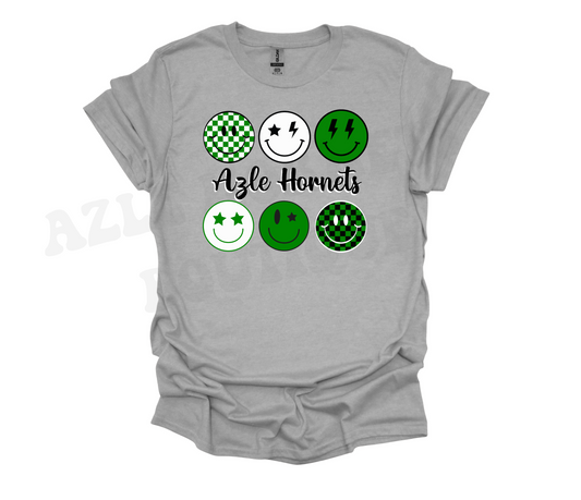 Adult Azle Hornets Smiley Shirt