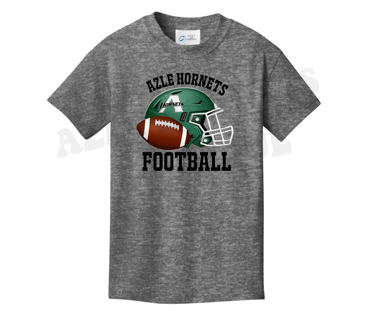 Youth "Azle Hornets Football" with Helmet & Football Shirt