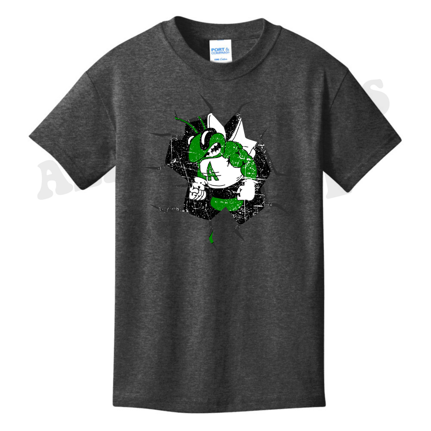 Youth Breaking Through Azle Hornets T-Shirt