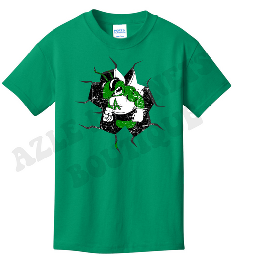 Youth Breaking Through Azle Hornets T-Shirt