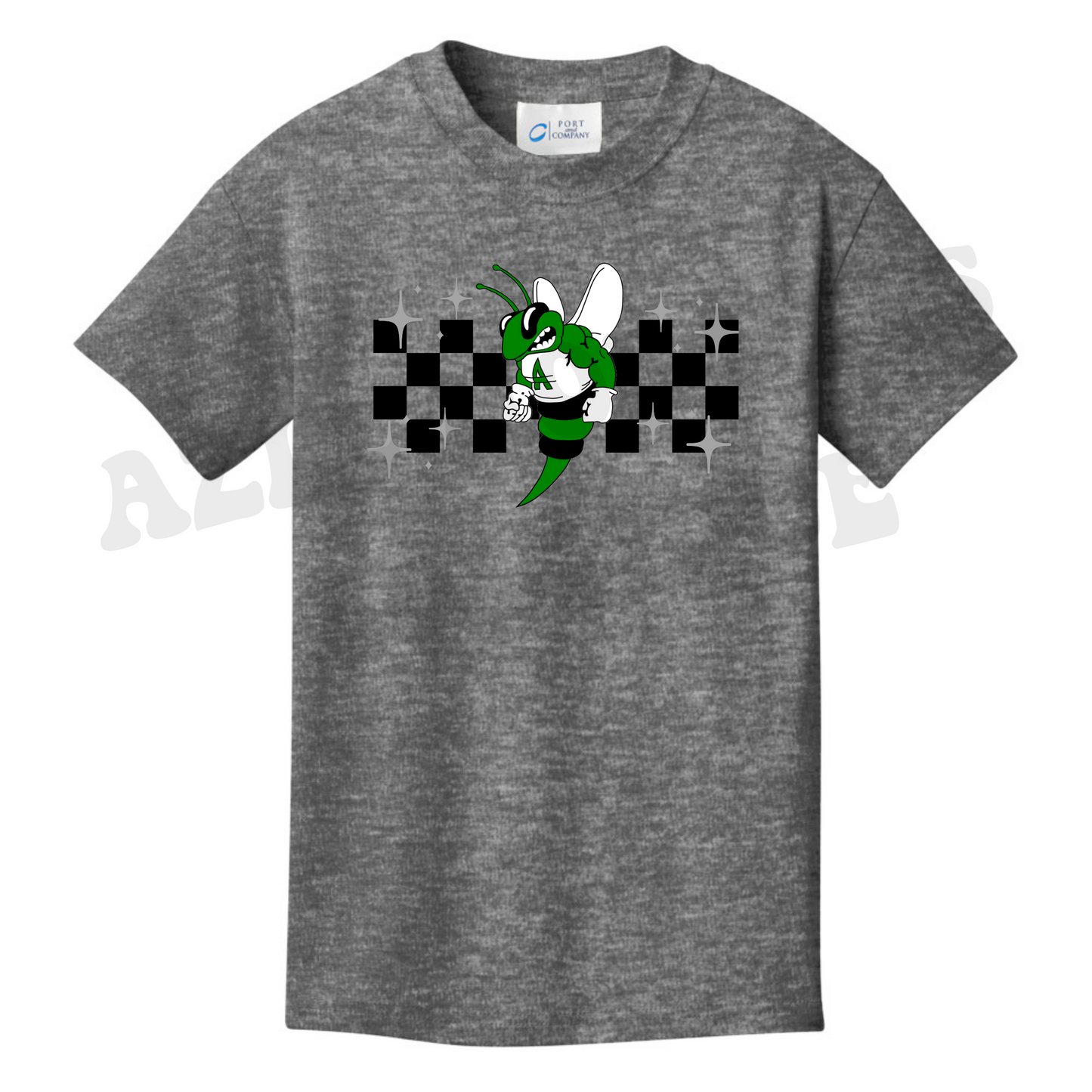 Youth Azle It's A Great Day To Be A Hilltop Hornet T-Shirt (Front/Back design)