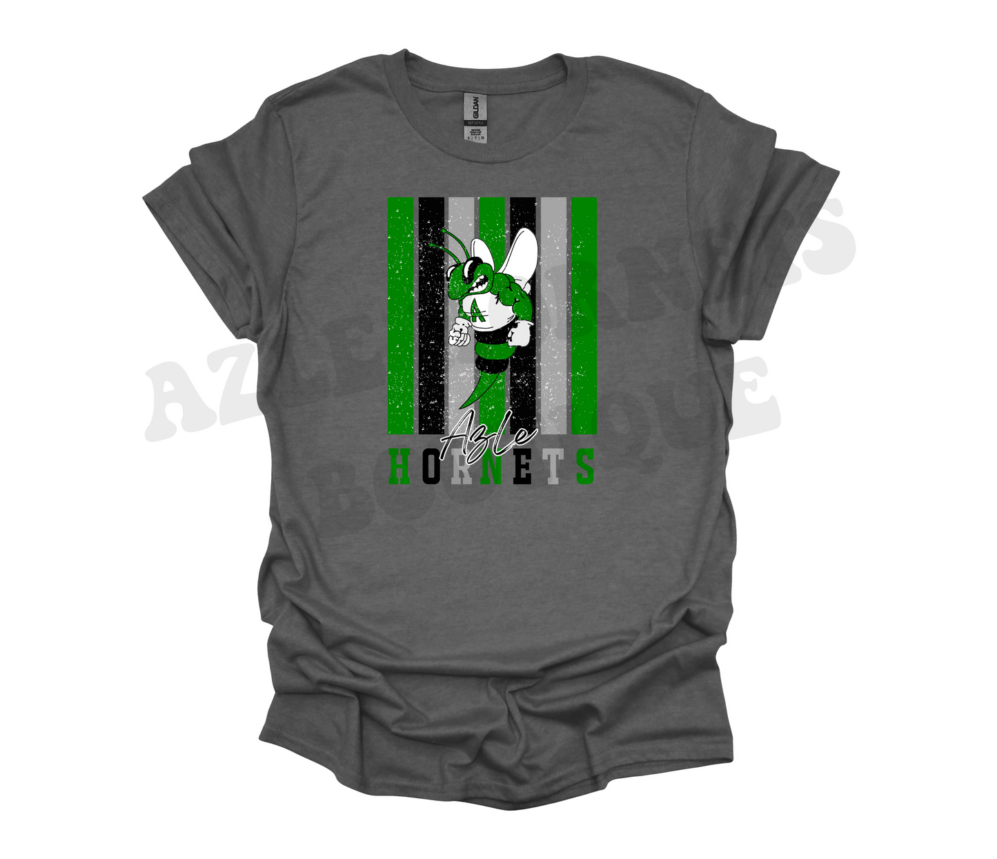 Adult Azle Hornets Multicolor Lines T-Shirt