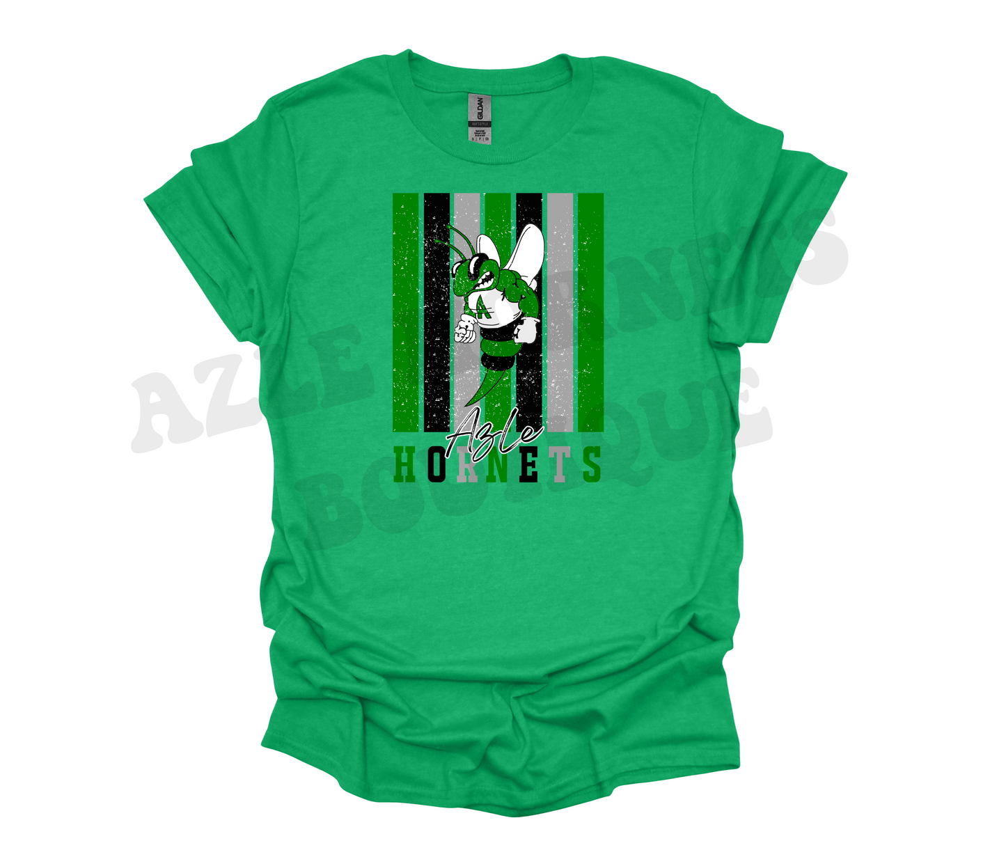 Adult Azle Hornets Multicolor Lines T-Shirt