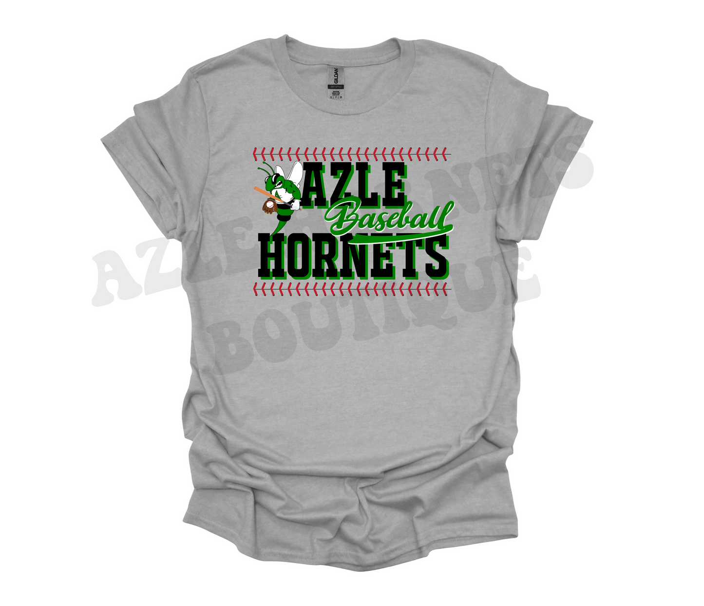 Adult Azle Baseball stiching Hornets Shirt