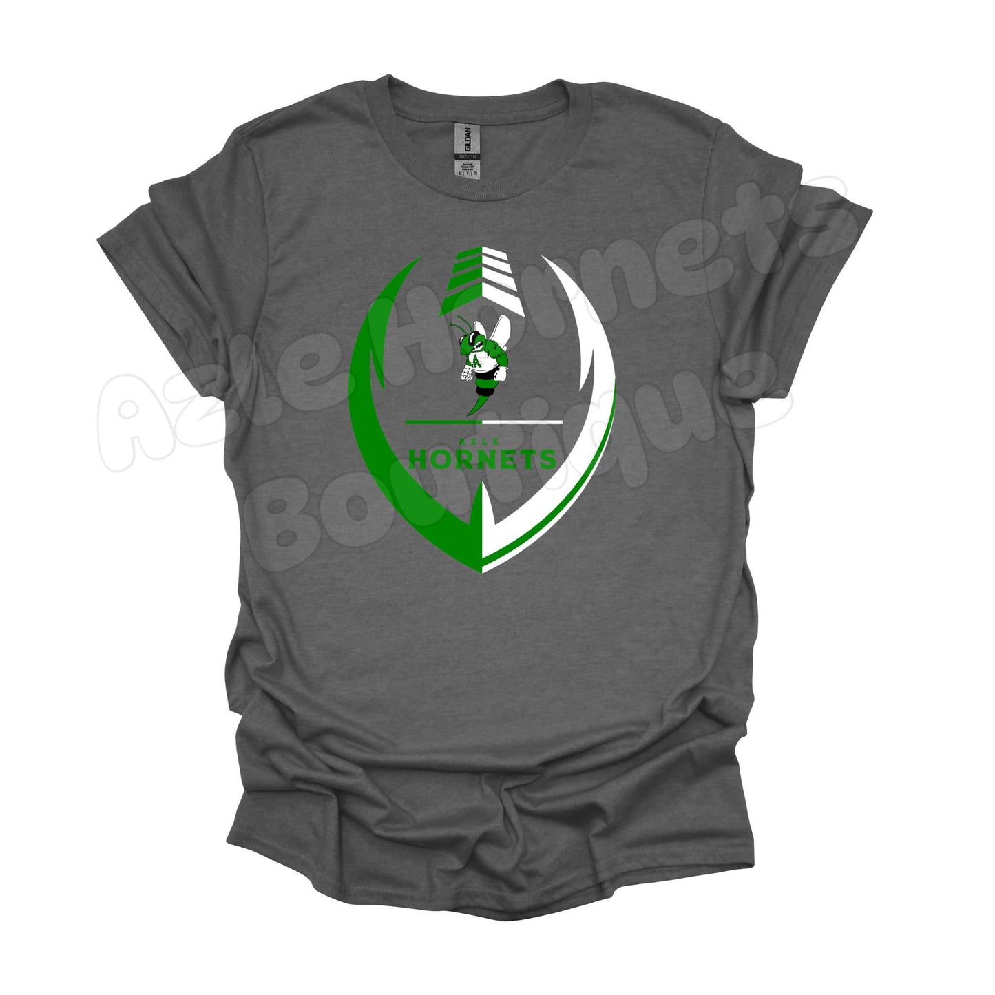 Adult Azle Hornets Football Cut Out Tee