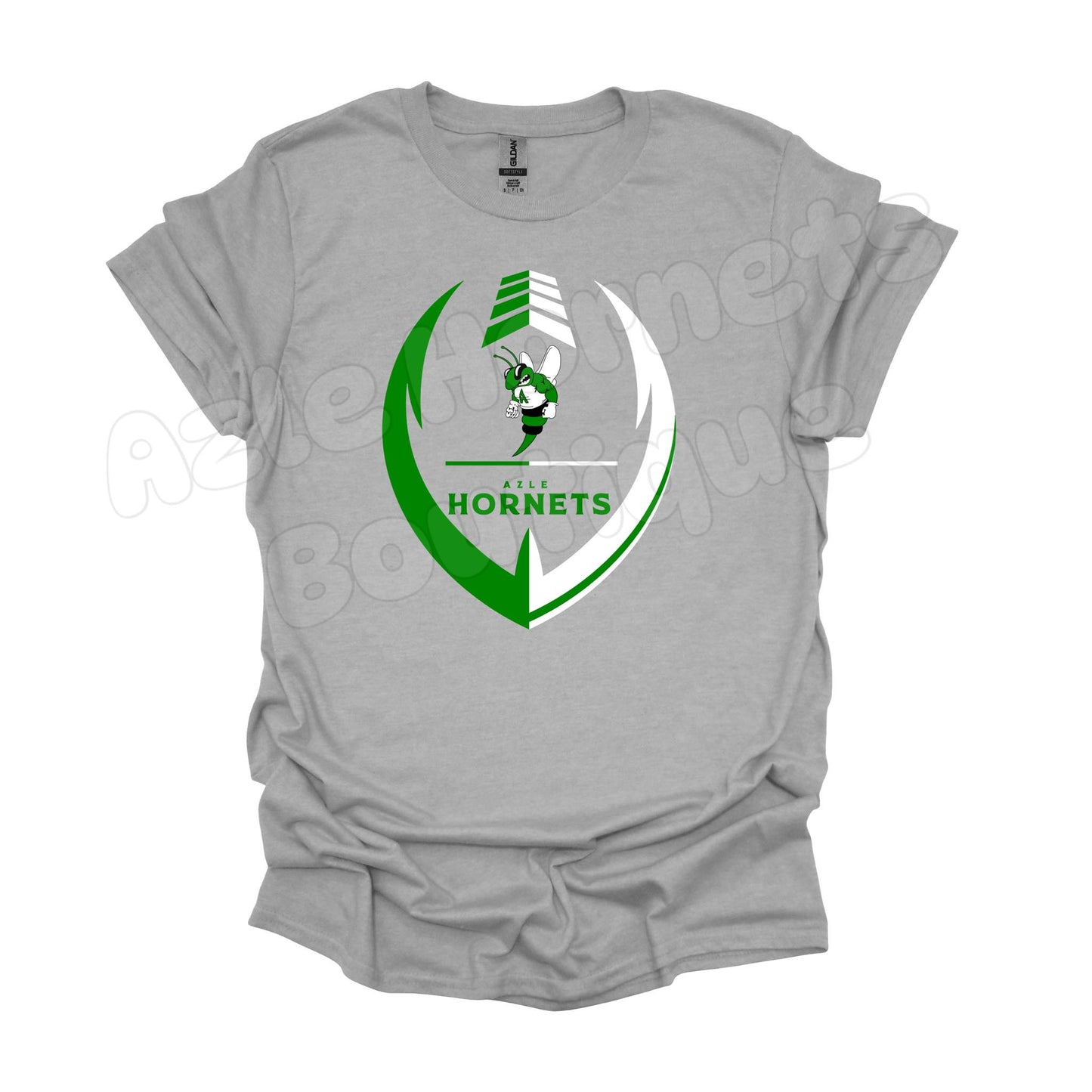 Adult Azle Hornets Football Cut Out Tee