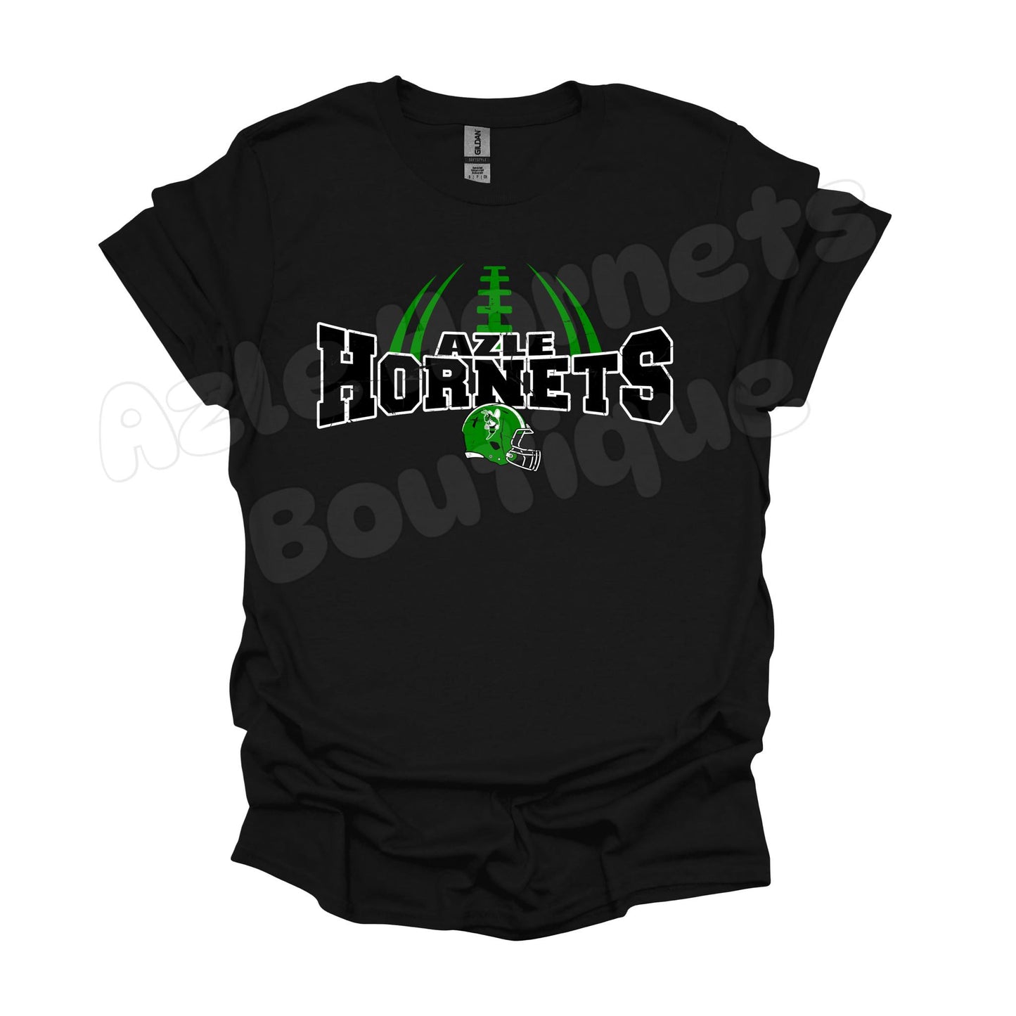 Adult Azle Hornets Football & Helmet Tee