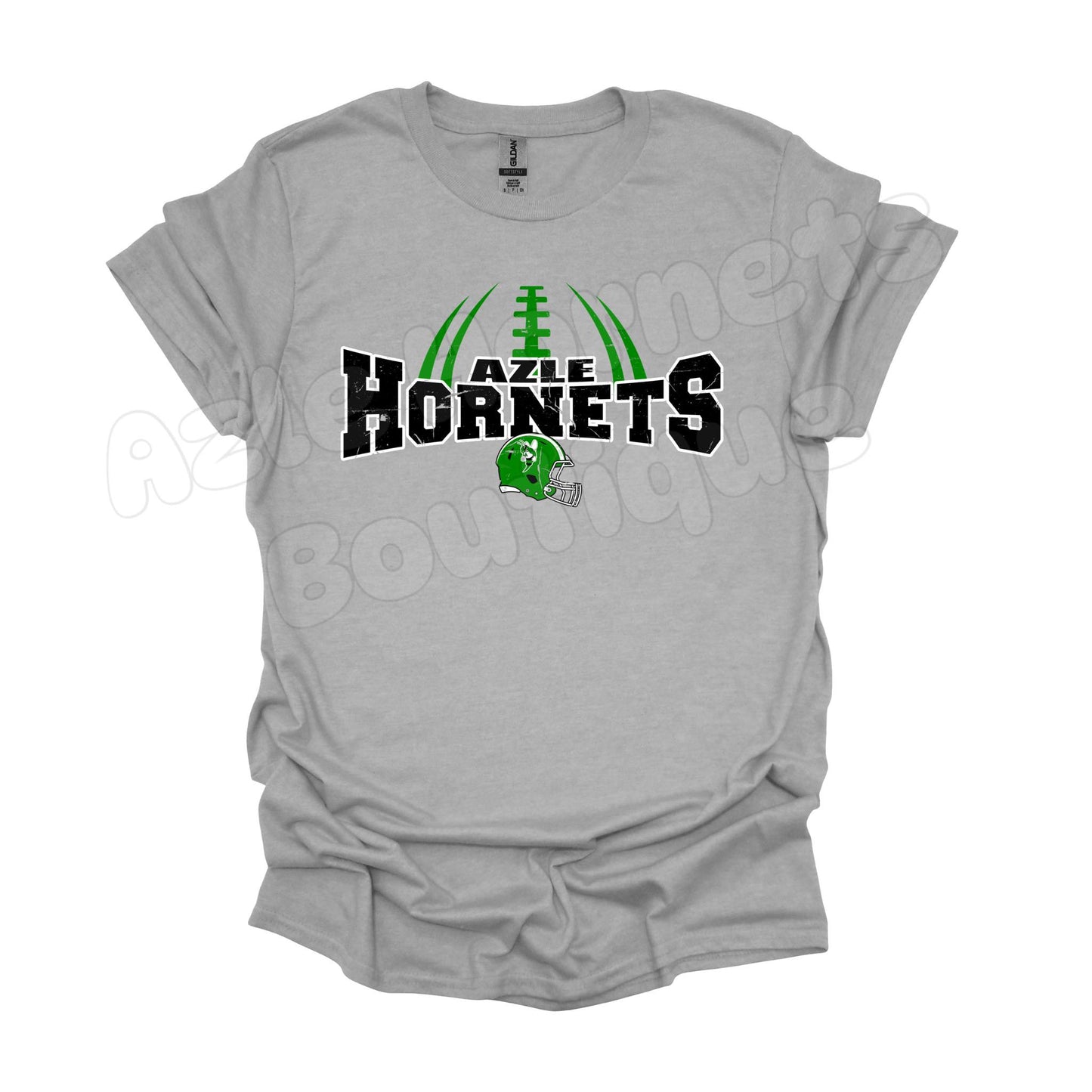 Adult Azle Hornets Football & Helmet Tee