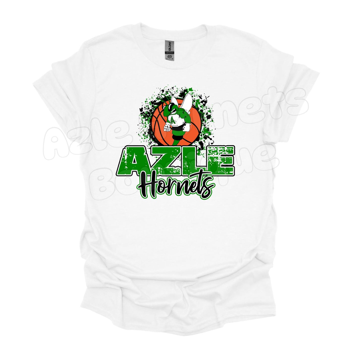 Adult Basketball Azle Hornets Splatter Tee