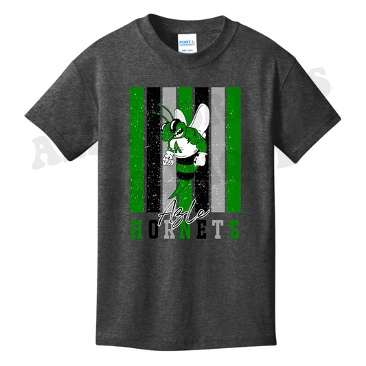 Youth Multicolor lines Azle Hornets T-Shirt