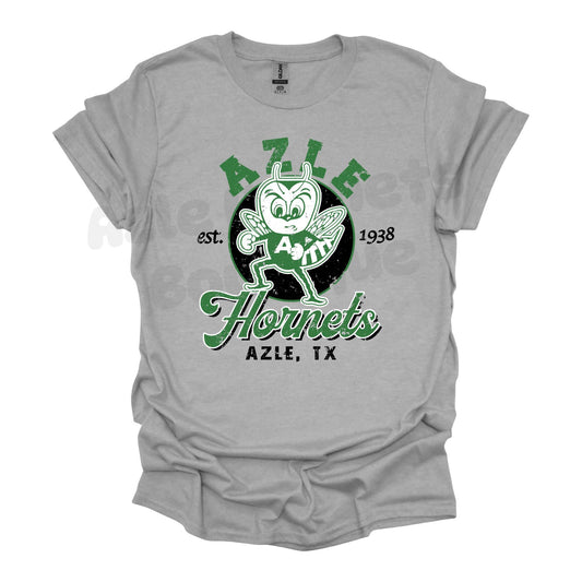 Adult Azle Hornets Applehead Vintage Tee