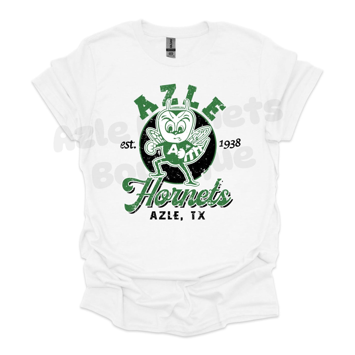 Adult Azle Hornets Applehead Vintage Tee