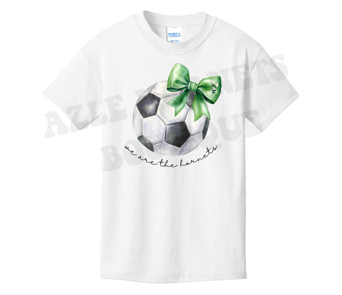 Youth Bow Soccer We are the Hornets Shirt