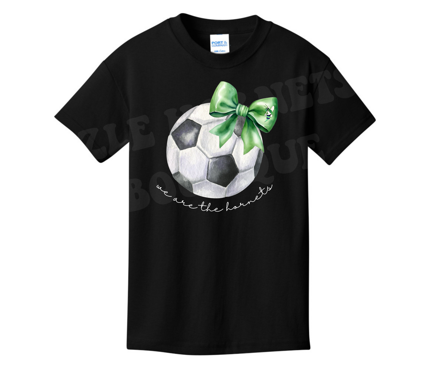 Youth Bow Soccer We are the Hornets Shirt